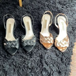 Zara sling back heels